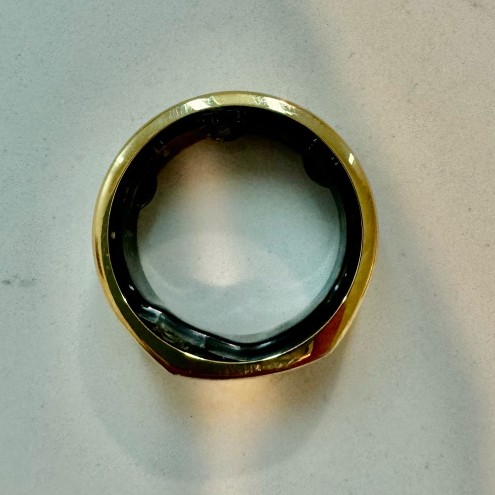Oura Ring - Gen 3 Heritage Gold size 8 (used, bent, and NOT working properly)